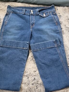 Levi's Vintage Y2K Cavalry Bootcut Jeans Flap Pocket Stretch Denim Size 6 M Blue